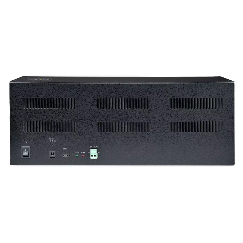 StarTech.com 4 lizdų PCIe išplėtimo korpusas su PCIe x2 prieglobos kortele, PCIe 2.0 – 10 Gbps, išoriniai PCIe lizdai staliniams kompiuteriams / serveriams, PCI Express išplėtimo dėžutė / adapteris, 4 PCIe x1 lizdai