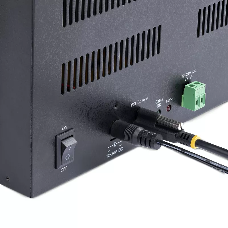 StarTech.com 4 lizdų PCIe išplėtimo korpusas su PCIe x2 prieglobos kortele, PCIe 2.0 – 10 Gbps, išoriniai PCIe lizdai staliniams kompiuteriams / serveriams, PCI Express išplėtimo dėžutė / adapteris, 4 PCIe x1 lizdai