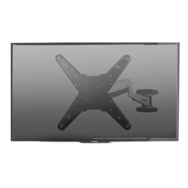 StarTech.com VESA TV sieninis laikiklis, reguliuojamas pilno judesio TV sieninis laikiklis 23–55 colių ekranams, plonas TV tvirtinimo laikiklis, atlaiko 30 kg, ištiesiamas/palenkiamas/pasukamas TV sieninis laikiklis