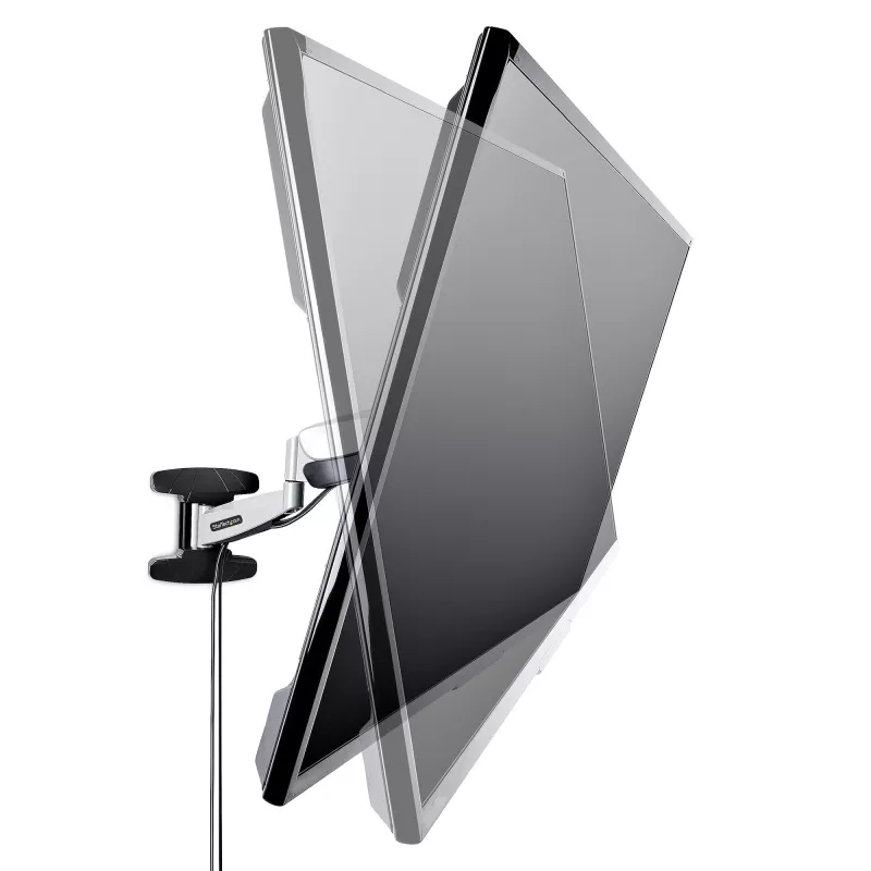 StarTech.com VESA TV sieninis laikiklis, reguliuojamas pilno judesio TV sieninis laikiklis 23–55 colių ekranams, plonas TV tvirtinimo laikiklis, atlaiko 30 kg, ištiesiamas/palenkiamas/pasukamas TV sieninis laikiklis