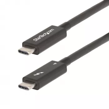 StarTech.com 2 m aktyvus Thunderbolt 4 laidas, 40 Gbps, 100 W Power Delivery, 4K/8K vaizdas, Intel sertifikuotas Thunderbolt laidas – suderinamas su USB4 / Thunderbolt 4 / USB 3.2 / USB Type-C / DisplayPort / Thunderbolt 3