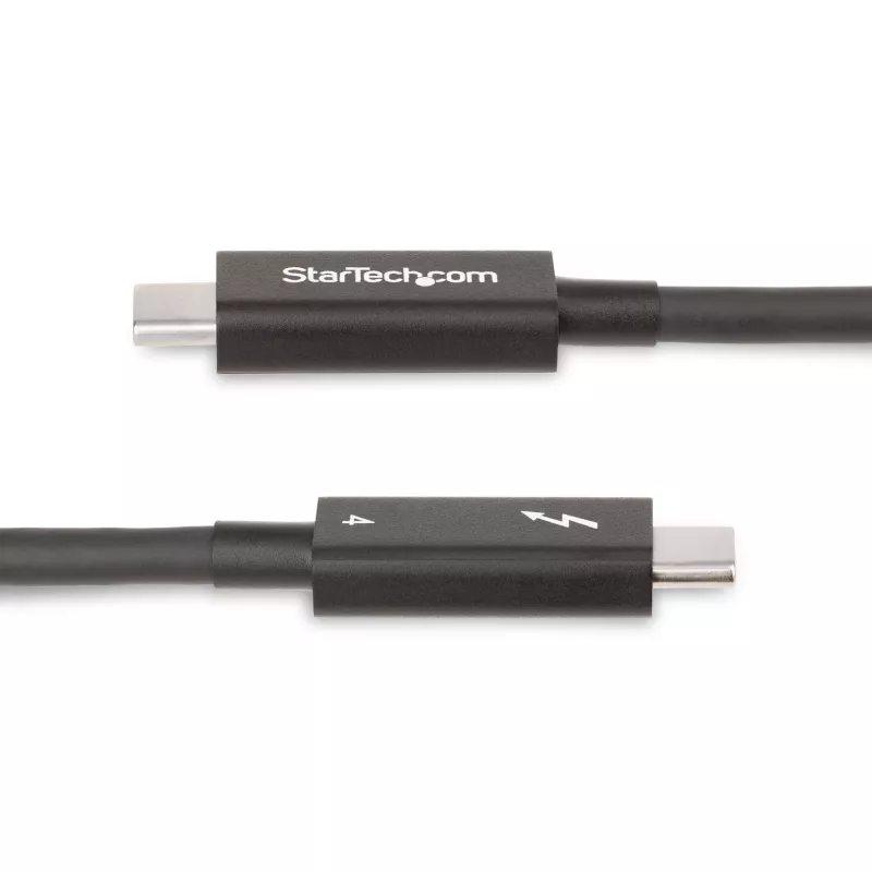 StarTech.com 2 m aktyvus Thunderbolt 4 laidas, 40 Gbps, 100 W Power Delivery, 4K/8K vaizdas, Intel sertifikuotas Thunderbolt laidas – suderinamas su USB4 / Thunderbolt 4 / USB 3.2 / USB Type-C / DisplayPort / Thunderbolt 3