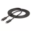 StarTech.com 2 m aktyvus Thunderbolt 4 laidas, 40 Gbps, 100 W Power Delivery, 4K/8K vaizdas, Intel sertifikuotas Thunderbolt laidas – suderinamas su USB4 / Thunderbolt 4 / USB 3.2 / USB Type-C / DisplayPort / Thunderbolt 3