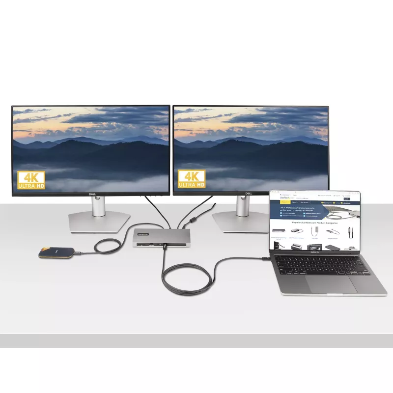 StarTech.com 2 m aktyvus Thunderbolt 4 laidas, 40 Gbps, 100 W Power Delivery, 4K/8K vaizdas, Intel sertifikuotas Thunderbolt laidas – suderinamas su USB4 / Thunderbolt 4 / USB 3.2 / USB Type-C / DisplayPort / Thunderbolt 3