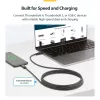 StarTech.com 2 m aktyvus Thunderbolt 4 laidas, 40 Gbps, 100 W Power Delivery, 4K/8K vaizdas, Intel sertifikuotas Thunderbolt laidas – suderinamas su USB4 / Thunderbolt 4 / USB 3.2 / USB Type-C / DisplayPort / Thunderbolt 3