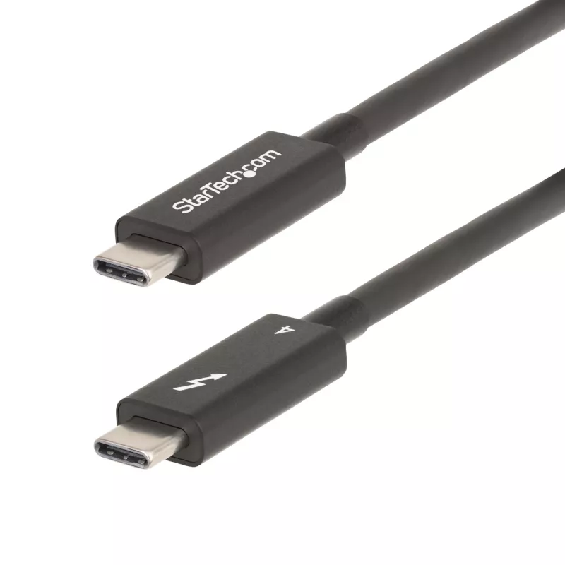 StarTech.com 2 m aktyvus Thunderbolt 4 laidas, 40 Gbps, 100 W Power Delivery, 4K/8K vaizdas, Intel sertifikuotas Thunderbolt laidas – suderinamas su USB4 / Thunderbolt 4 / USB 3.2 / USB Type-C / DisplayPort / Thunderbolt 3