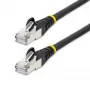 StarTech.com 1.5 m CAT6a eterneto kabelis - juodas - mažai dūmų, be halogenų (LSZH) - 10GbE 500 MHz 100 W PoE++ neužsikabinantys RJ-45 su įtempimo sumažinimais S/FTP tinklo komutacinis kabelis