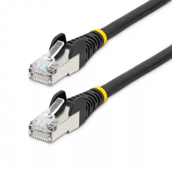 “StarTech.com” 2 m CAT6a eterneto kabelis - juodas - mažai dūmų be halogenų (LSZH) - 10GbE 500MHz 100W PoE++ bekontaktis RJ-45 su įtempimo sumažinimu S/FTP tinklo komutacinis kabelis