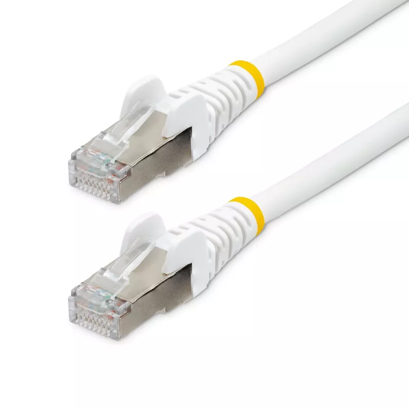 StarTech.com 3m CAT6a Ethernet kabelis - Baltas - Mažai dūmų, nulis halogenų (LSZH) - 10GbE 500MHz 100W PoE++ neužkabinami RJ-45 su įtempimo sumažinimais S/FTP tinklo komutacinis kabelis