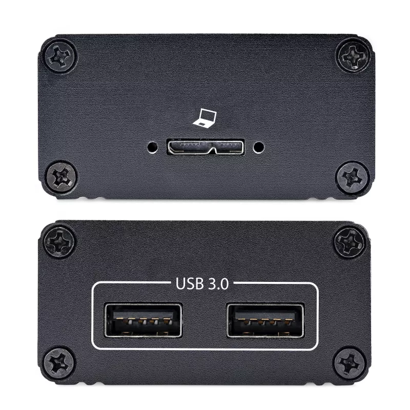 StarTech.com 2 prievadų USB 3.0 ilgintuvas per OM3 daugiagyslį šviesolaidį – LC/LC – 2x 5 Gbps USB-A šakotuvas – 350 m (1150 pėd.) atstumas – patikimas USB šviesolaidinis ilgintuvas – optinis USB ilgintuvas
