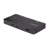 StarTech.com 2 prievadų USB-C KVM jungiklis, vienas 4K 60Hz HDMI monitorius, dvigubi 100W maitinimo perdavimo prievadai, maitinamas per magistralę, suderinamas su USB Type-C/USB4/Thunderbolt 3/4 – mažas korpusas