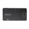 StarTech.com 2 prievadų USB-C KVM jungiklis, vienas 4K 60Hz HDMI monitorius, dvigubi 100W maitinimo perdavimo prievadai, maitinamas per magistralę, suderinamas su USB Type-C/USB4/Thunderbolt 3/4 – mažas korpusas