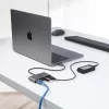 StarTech.com 3 prievadų USB-C šakotuvas su eterneto prievadu - 3x USB-A - Gigabit Ethernet - USB 3.0 5 Gbps - maitinamas per USB - 30 cm integruotas USB-C laidas - Gigabit Ethernet - nešiojamas USB-C į USB-A šakotuvas
