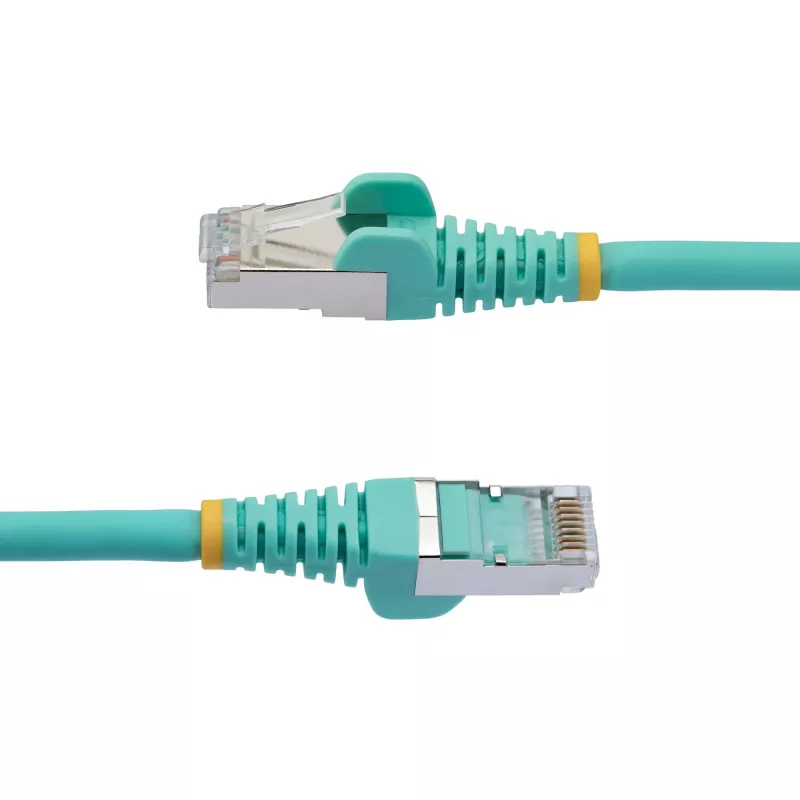StarTech.com 7m CAT6a eterneto kabelis - vandens mėlyna - mažai dūmų, be halogenų (LSZH) - 10GbE 500MHz 100W PoE++ neužkabinamos RJ-45 jungtys su įtempimo sumažinimais S/FTP tinklo komutacinis kabelis