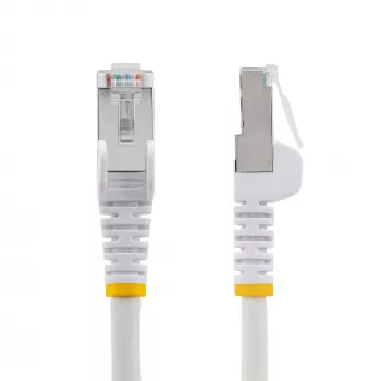 StarTech.com 7 m CAT6a eterneto laidas – baltas – mažai dūmų, be halogenų (LSZH) – 10GbE 500 MHz 100 W PoE++ neužkabinami RJ-45 su įtempimo reljefais S/FTP tinklo komutacinis kabelis