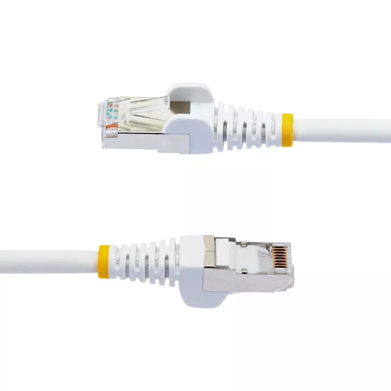 StarTech.com 7 m CAT6a eterneto laidas – baltas – mažai dūmų, be halogenų (LSZH) – 10GbE 500 MHz 100 W PoE++ neužkabinami RJ-45 su įtempimo reljefais S/FTP tinklo komutacinis kabelis