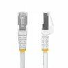 StarTech.com 12 m baltas CAT8 eterneto kabelis, neužkabinami RJ45, 25G/40G, 2000 MHz, 100 W PoE++, S/FTP, 26AWG gryno vario viela, LSZH, ekranuotas tinklo komutacinis kabelis su įtempimo sumažinimais, individualiai testuotas