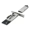 StarTech.com M.2 NVMe SSD į PCIe x4 mobilųjį stovą / galinę plokštę su išimamu dėklu, skirtu PCI Express išplėtimo lizdui, montavimas be įrankių, PCIe 4.0/3.0 karšto keitimo diskų skyrius, raktinis užraktas – pridedami 2 raktai