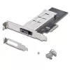 StarTech.com M.2 NVMe SSD į PCIe x4 mobilųjį stovą / galinę plokštę su išimamu dėklu, skirtu PCI Express išplėtimo lizdui, montavimas be įrankių, PCIe 4.0/3.0 karšto keitimo diskų skyrius, raktinis užraktas – pridedami 2 raktai