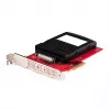 StarTech.com U.3 į PCIe adapterio plokštė, PCIe 4.0 x4 adapteris 2,5 colio U.3 NVMe SSD diskams, SFF-TA-1001 PCI Express išplėtimo plokštė staliniams kompiuteriams / serveriams, TAA atitinkanti – nepriklausoma nuo OS