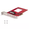 StarTech.com U.3 į PCIe adapterio plokštė, PCIe 4.0 x4 adapteris 2,5 colio U.3 NVMe SSD diskams, SFF-TA-1001 PCI Express išplėtimo plokštė staliniams kompiuteriams / serveriams, TAA atitinkanti – nepriklausoma nuo OS