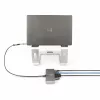 “StarTech.com” 2 prievadų USB-C šakotuvas su eternetu ir RS-232, pritvirtintas USB-C į USB-A adapteris, 100W PD pralaidumas, 2x USB-A 5Gbps, gigabitinis eternetas, RS232 nuoseklusis (FTDI)