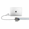 “StarTech.com” 2 prievadų USB-C šakotuvas su eternetu ir RS-232, pritvirtintas USB-C į USB-A adapteris, 100W PD pralaidumas, 2x USB-A 5Gbps, gigabitinis eternetas, RS232 nuoseklusis (FTDI)