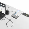 “StarTech.com” 2 prievadų USB-C šakotuvas su eternetu ir RS-232, pritvirtintas USB-C į USB-A adapteris, 100W PD pralaidumas, 2x USB-A 5Gbps, gigabitinis eternetas, RS232 nuoseklusis (FTDI)