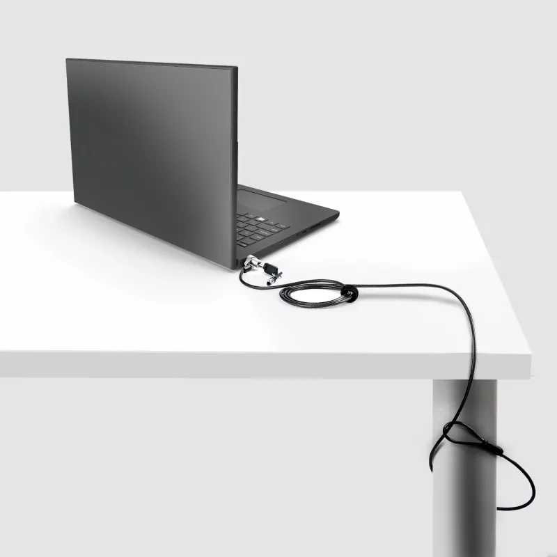 StarTech.com nešiojamojo kompiuterio kabelinė spyna suderinama su Noble Wedge®; 6 pėdų (2 m), apsauginė rakinama spyna, apsauginis kabelis Dell XPS/Latitude/2-in-1 nešiojamiesiems kompiuteriams, atsparus perpjovimui, plieninė kabelinė spyna nešiojamajam kompiuteriui