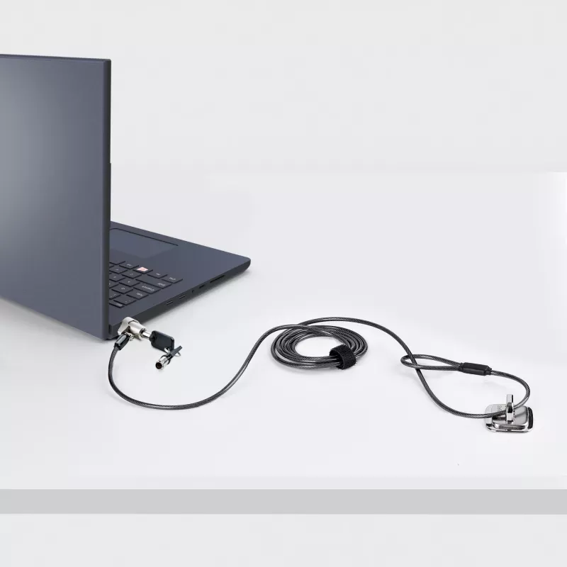 StarTech.com nešiojamojo kompiuterio kabelinė spyna suderinama su Noble Wedge®; 6 pėdų (2 m), apsauginė rakinama spyna, apsauginis kabelis Dell XPS/Latitude/2-in-1 nešiojamiesiems kompiuteriams, atsparus perpjovimui, plieninė kabelinė spyna nešiojamajam kompiuteriui
