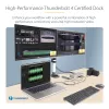 StarTech.com Universal USB4 & Thunderbolt 4 Docking Station, Quad Display on Windows, Dual Display on MacBook, HDMI DP Dock su 98W Laptop Charging