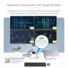 StarTech.com Universal USB4 & Thunderbolt 4 Docking Station, Quad Display on Windows, Dual Display on MacBook, HDMI DP Dock su 98W Laptop Charging