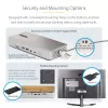 StarTech.com Universal USB4 & Thunderbolt 4 Docking Station, Quad Display on Windows, Dual Display on MacBook, HDMI DP Dock su 98W Laptop Charging