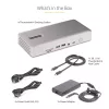 StarTech.com Universal USB4 & Thunderbolt 4 Docking Station, Quad Display on Windows, Dual Display on MacBook, HDMI DP Dock su 98W Laptop Charging