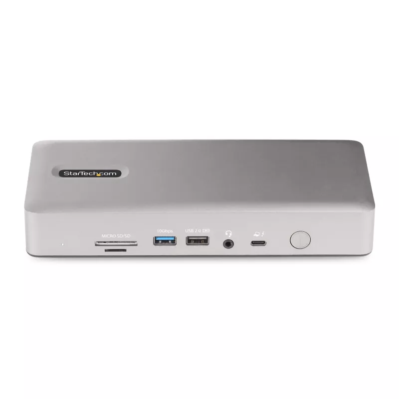 StarTech.com Universal USB4 & Thunderbolt 4 Docking Station, Quad Display on Windows, Dual Display on MacBook, HDMI DP Dock su 98W Laptop Charging