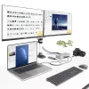 StarTech.com Universal USB4 & Thunderbolt 4 Docking Station, Quad Display on Windows, Dual Display on MacBook, HDMI DP Dock su 98W Laptop Charging