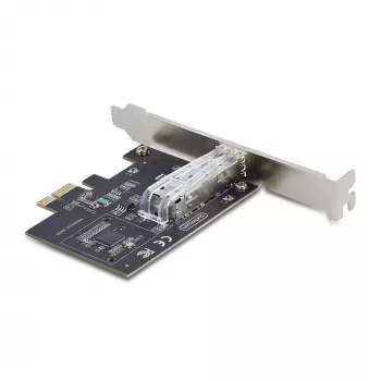 StarTech.com 1 prievado GbE SFP tinklo kortelė, PCIe 2.1 x1, Intel I210-IS, 1GbE valdiklis, 1000BASE vario/šviesolaidžio, vieno prievado Gigabit Ethernet NIC, staliniams/serverių foninėms plokštėms – suderinama su Windows ir Linux