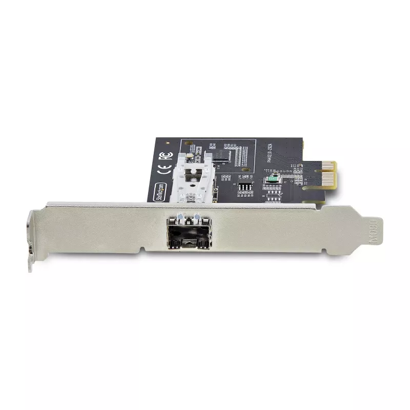 StarTech.com 1 prievado GbE SFP tinklo kortelė, PCIe 2.1 x1, Intel I210-IS, 1GbE valdiklis, 1000BASE vario/šviesolaidžio, vieno prievado Gigabit Ethernet NIC, staliniams/serverių foninėms plokštėms – suderinama su Windows ir Linux