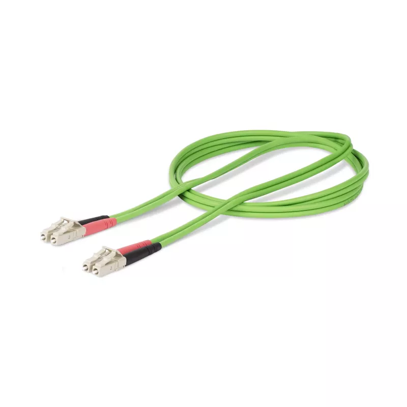 StarTech.com 2 m (6,6 pėdos) LC į LC (UPC) OM5 daugiamodis šviesolaidinis kabelis, 50/125 µm dvipusis LOMMF Zipcord, VCSEL, 40G/100G, LSZH šviesolaidinis trumpiklis