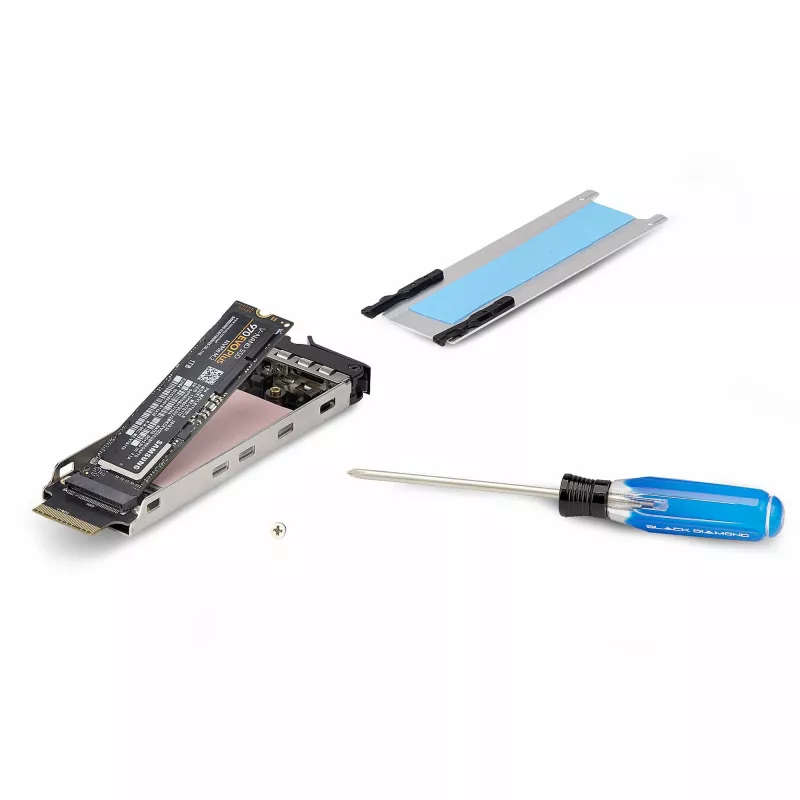 StarTech.com TR-M2-REMOVABLE-PCIE diskų dėklo skydelis Laikmenų dėklas Juoda, Sidabrinė