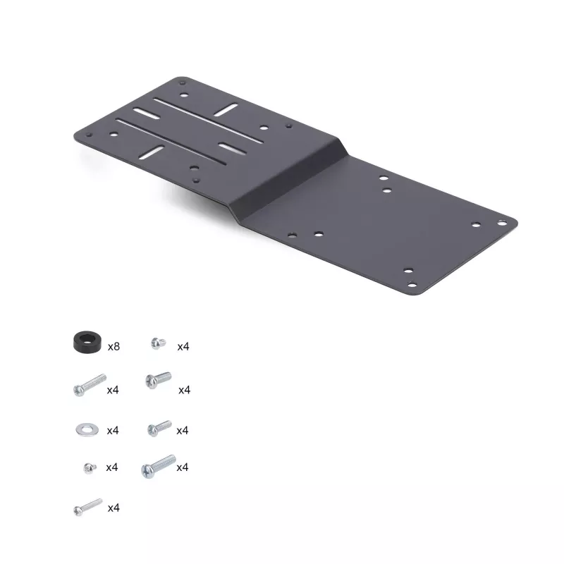 StarTech.com VESA tvirtinimo laikiklis, skirtas NUC / ploniems klientams arba nešiojamojo kompiuterio prijungimo stotims, VESA 75x75 / 100x100 suderinama prailginimo plokštė, skirta mini kompiuteriui