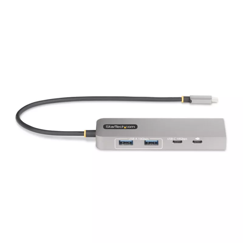StarTech.com 3 prievadų USB-C šakotuvas su 2,5 Gbps eternetu ir 100 W maitinimo perdavimo prievadu, USB 3.2 10 Gbps, 2x USB-A / 1x USB-C, nešiojamasis USB Type-C adapterio šakotuvas