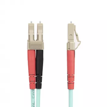 StarTech.com 20 m (65 pėd.) LC/UPC į LC/UPC OM4 daugiamodis šviesolaidinis kabelis, 50/125 µm LOMMF/VCSEL Zipcord pluoštas, 100G, maži įterpimo nuostoliai - LSZH šviesolaidinis trumpiklis