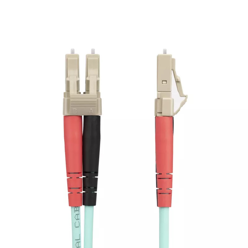 StarTech.com 20 m (65 pėd.) LC/UPC į LC/UPC OM4 daugiamodis šviesolaidinis kabelis, 50/125 µm LOMMF/VCSEL Zipcord pluoštas, 100G, maži įterpimo nuostoliai - LSZH šviesolaidinis trumpiklis