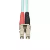 StarTech.com 20 m (65 pėd.) LC/UPC į LC/UPC OM4 daugiamodis šviesolaidinis kabelis, 50/125 µm LOMMF/VCSEL Zipcord pluoštas, 100G, maži įterpimo nuostoliai - LSZH šviesolaidinis trumpiklis