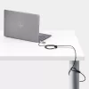 StarTech.com plonas užraktas, suderinamas su Noble Wedge® lizdu, 5 pėdų (1,5 m) fiksavimo kabelis, stalo apsauga nuo vagystės nešiojamam kompiuteriui / ultrabook'ui, atsparus perpjovimui plieninis kabelis, kombinacinė spyna