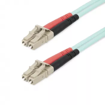 StarTech.com 25 m (82 pėd.) LC/UPC į LC/UPC OM4 daugiaskaidis šviesolaidinis kabelis, 50/125 µm LOMMF/VCSEL Zipcord šviesolaidis, 100G, mažieji įterpimo nuostoliai – LSZH šviesolaidinis jungiamasis laidas