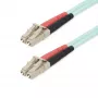 StarTech.com 25 m (82 pėd.) LC/UPC į LC/UPC OM4 daugiaskaidis šviesolaidinis kabelis, 50/125 µm LOMMF/VCSEL Zipcord šviesolaidis, 100G, mažieji įterpimo nuostoliai – LSZH šviesolaidinis jungiamasis laidas