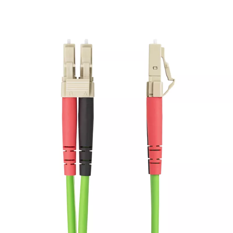 StarTech.com 1 m (3,3 pėd.) LC į LC (UPC) OM5 daugiamodis šviesolaidinis kabelis, 50/125 µm dvipusis LOMMF užtrauktuko tipo, VCSEL, 40G/100G, LSZH šviesolaidinis trumpiklis