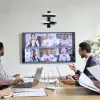 „StarTech.com“ dvi plaukiojančios ant sienos montuojamos AV lentynos, reguliuojamo aukščio lentyna televizoriui, A/V įrangos organizavimui ant juodo grūdinto stiklo lentynų